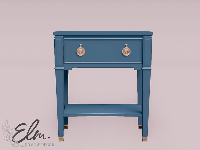 Elm. Nia Nightstand [Azure]
