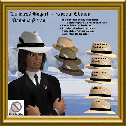 Timeless Bogart - SE - Panama Straw - NoAnim