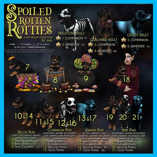JIAN Spoiled Rotties Full Set + All Rares