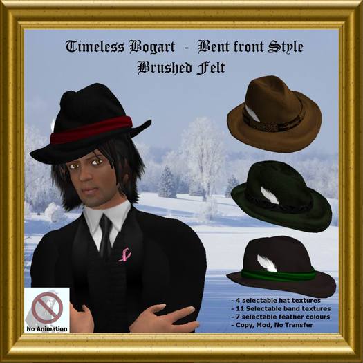 Timeless Bogart Bent Front - Brushed Felt - NoAnim