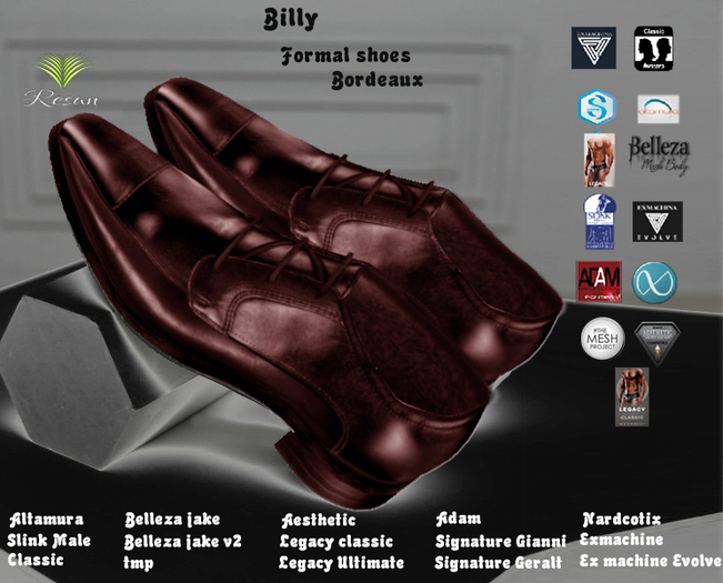 Res_Billy Formal Shoes Bordeaux