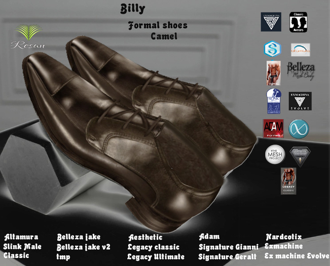 Res_Billy Formal Shoes Camel