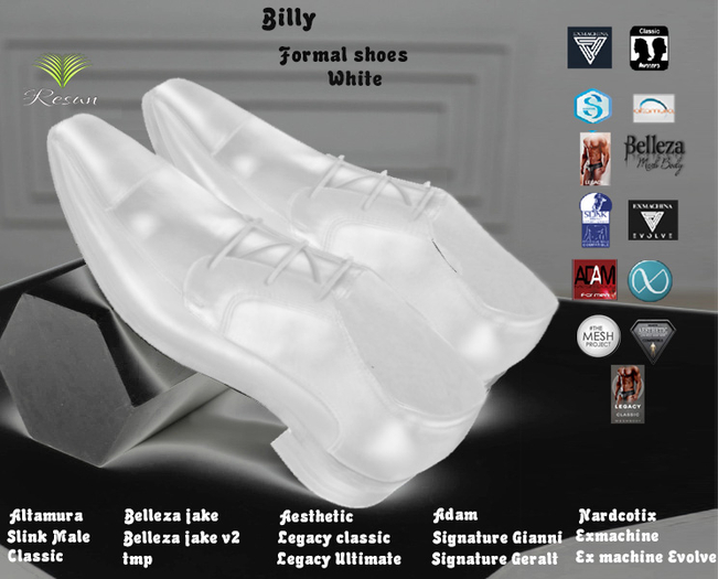 Res_Billy Formal Shoes White