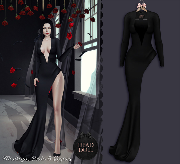 DEAD DOLL - Tish Gown - Black