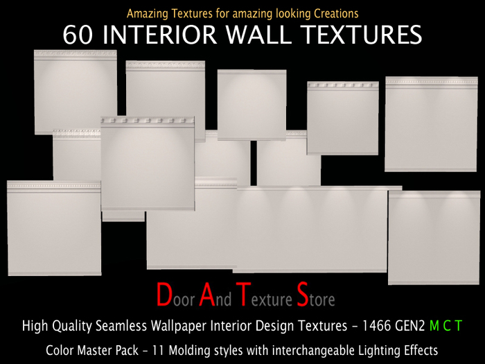 60 Interior Design Wall Textures Color Master Pack, Interior Decorating Textures Lighting 1466