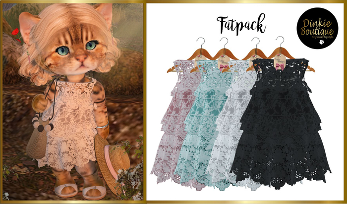 *DB* DINKIES GRACIE BOHO DRESS* FATPACK
