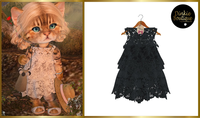*DB* DINKIES GRACIE BOHO DRESS* black