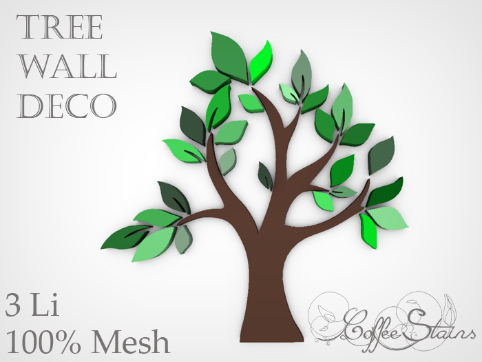 Coffee Stains - Tree Wall Deco