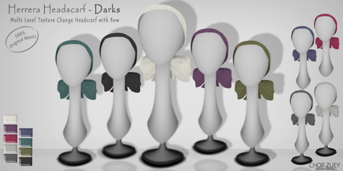 Herrera Headscarf - Darks TxChnge by Chop Zuey Couture Jewellery