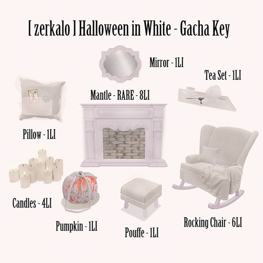 [ zerkalo ] Halloween in White - Pouffe