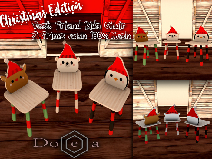 DollellA Christmas Best Friend Chairs