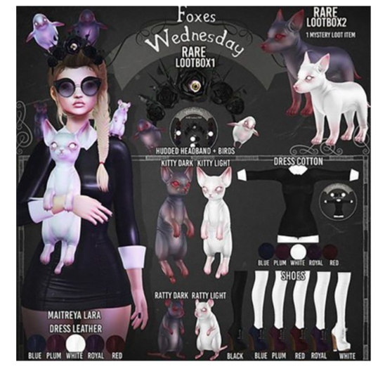 Foxes - Wednesday - Dress - Leather - Blue