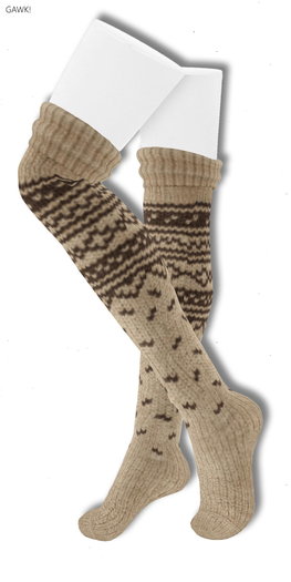 GAWK! Fawn Norwegian Knit Socks | BoM