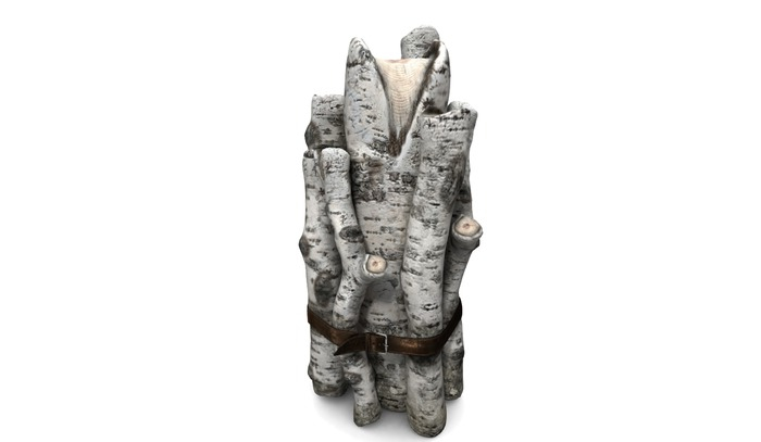 4. Apple Fall Birch Logs w/ Belt