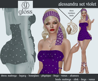 *Gloss* Alessandra Set Violet