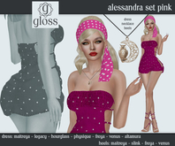*Gloss* Alessandra Set Pink