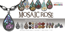EarthStones Mosaic Rose Necklace ~ Treasure Pack