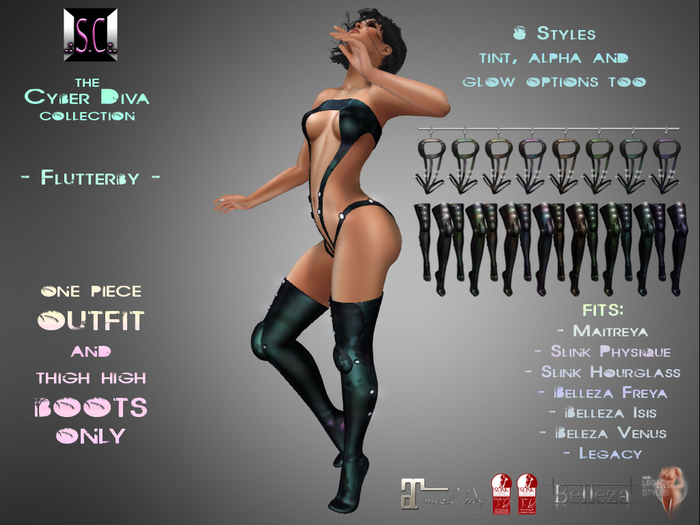 .:S.C:. Cyber Diva - Flutterby - Outfit