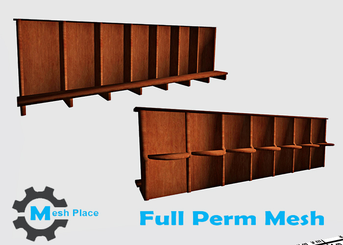 Mesh Place - Church Bench 4 - Full Perm Mesh