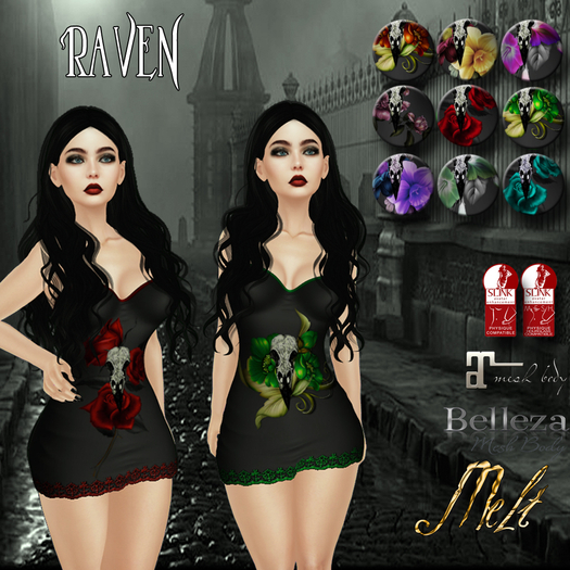 {Melt} Raven Dress