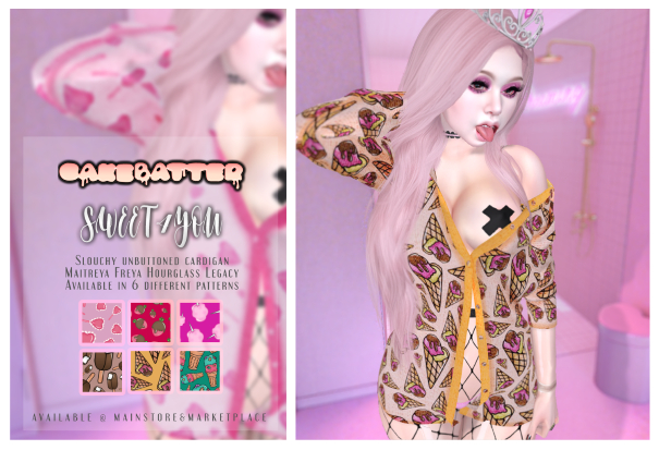 cakebatter / sweet4you slouchy cardigan / waff -boxed-