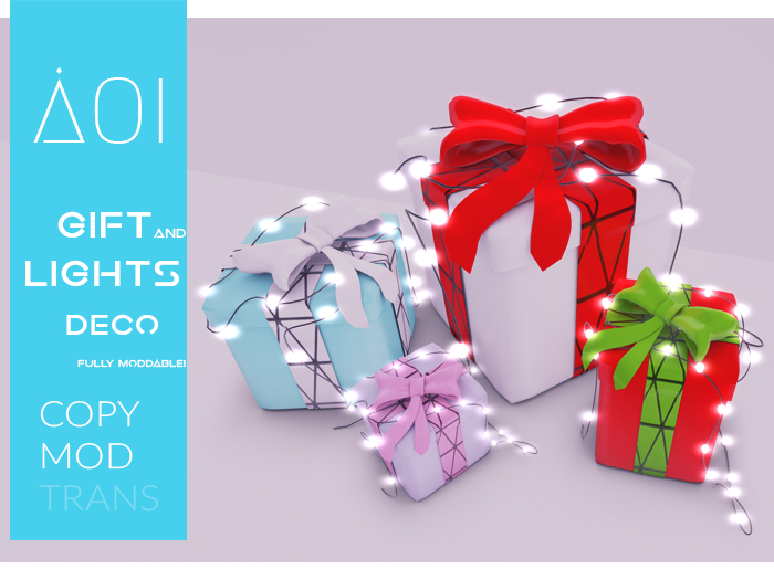 < AOI > Deco - Gift box and little lights