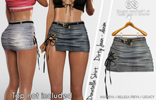 FashionNatic Donatella Skirt Black Jean - Denim - Maitreya, Lara Petite, Belleza Freya, Legacy