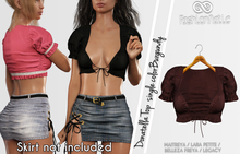 FashionNatic - Donatella Top Burgundy - Maitreya, Lara Petite, Belleza Freya, Legacy