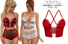 adorsy - Pixie Top Deep Red - Maitreya/Legacy/Lara Petite