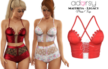 adorsy - Pixie Top Red - Maitreya/Legacy/Lara Petite