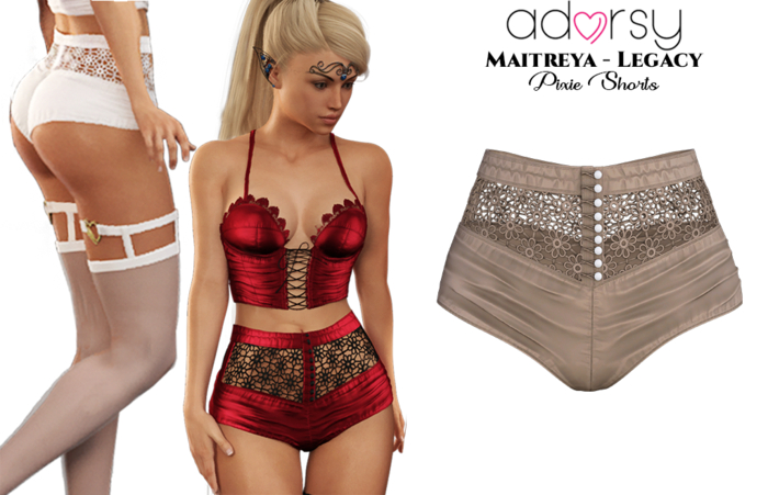 adorsy - Pixie Shorts Brown - Maitreya/Legacy/Lara Petite