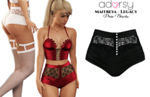 adorsy - Pixie Shorts Dark Black - Maitreya/Legacy/Lara Petite