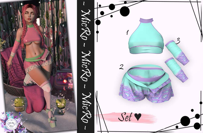 - MicRo - Set  Alice Lilac Whale