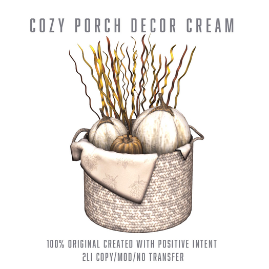 Cozy  Porch Set Decor - Cream