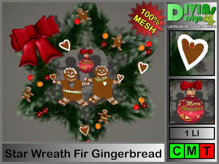 Star Wreath Fir, Gingerbread