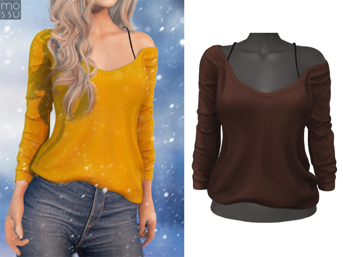 Mossu - Ellie.Sweater - Brown (Wear)