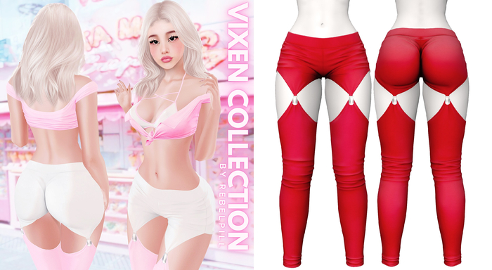 Rebelpill - Vixen Collection Pants Red