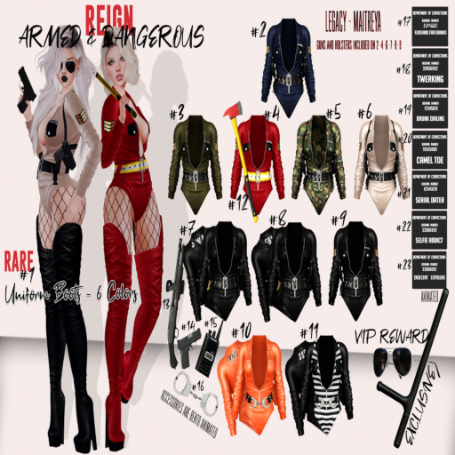 REIGN.- UNIFORM BOOTS (MAITREYA) #1 RARE