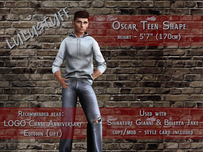 LULUSTUFF Teen Shape: Oscar