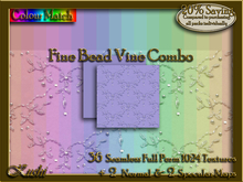 Fine Bead Vine Combo Seamless Texture Set