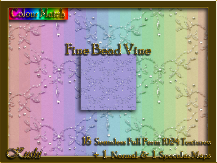 !Kushi! FineBeadVine Textures -WearToUnpack