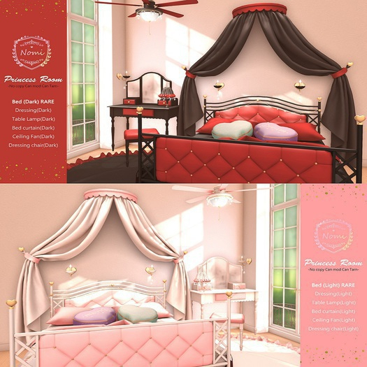 -Nomi-Princess Room Bed (Dark) RARE