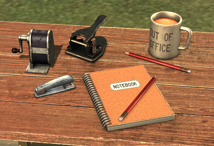 {Unflat Stuff} Retro office items