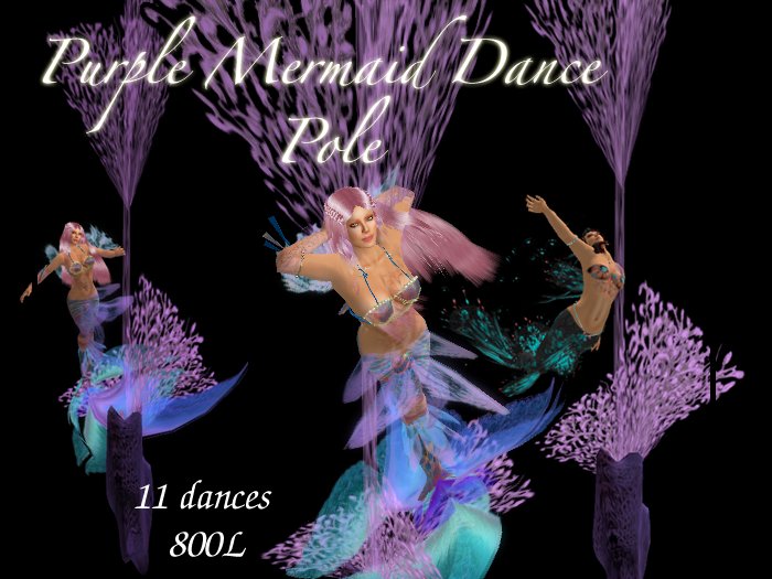 Mermaid Dance Pole Purple