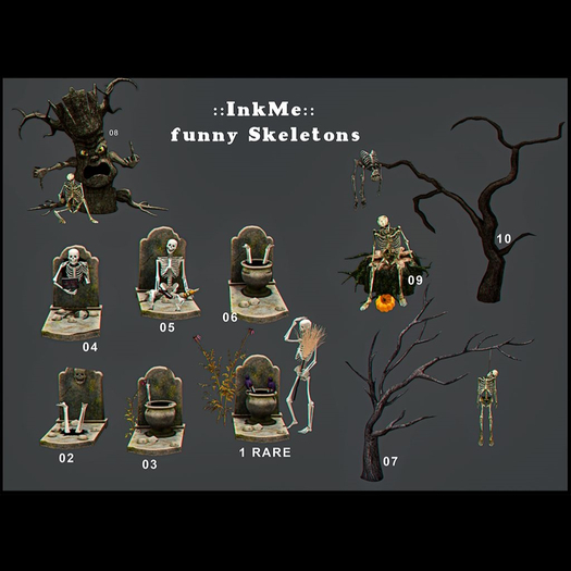 ::InkMe:: Funny Skeletons #2