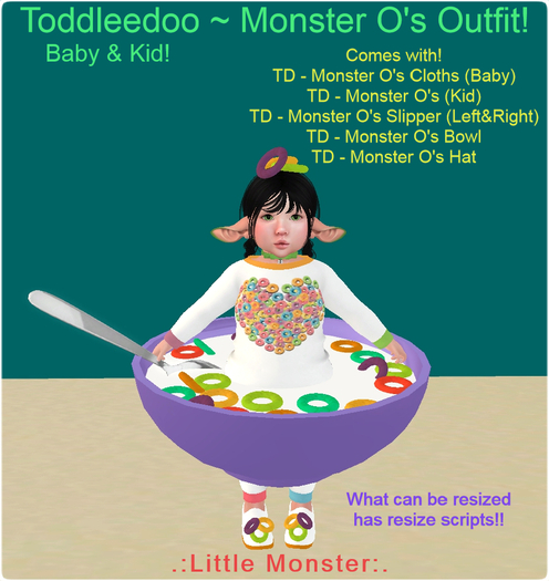 Toddleedoo - Monster O's Outfit (Boxed)