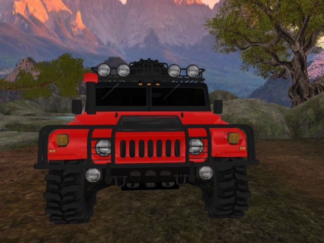 NIGHTFIRE SLEDS H1 ZOMBIE HUNTER TRUCK BLACK & RED