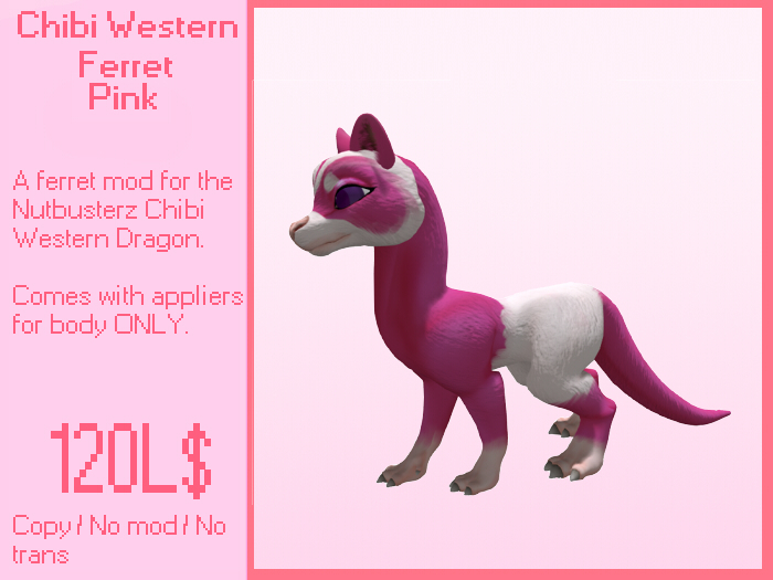 INABA : Chibi western ferret (Pink)