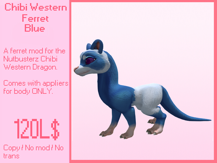 INABA : Chibi western ferret (Blue)