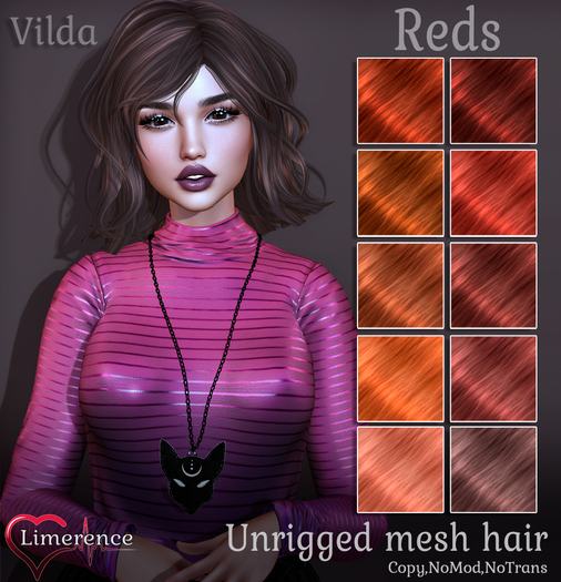 {Limerence} Vilda hair-Reds